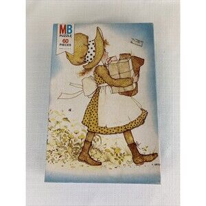 Vintage Milton Bradley‎ Holly Hobbie 60 Piece Puzzle  1976 Blue 4676-2 Complete
